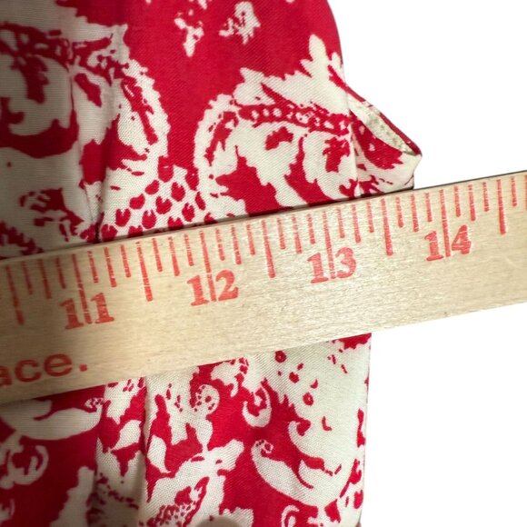 Anthropologie Sunday in Brooklyn Lace Maxi Dress Women's Medium Red Crochet - Picture 5 of 9